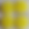 B11 / jaune soleil ** 13 mm **  bouton rond 2 trous - fleur rosace - vendu à l'unité -  couture layette bébé scrapbooking