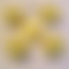 B10 / jaune ** 15 mm ** bouton tige / fleur soleil tournesol - vendu à l'unité - tricot couture 