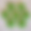 B10 / vert tilleul ** 13 mm **  bouton rond fendu - vendu à l'unité -  couture layette bébé scrapbooking