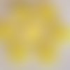 B10 / jaune soleil ** 13 mm **  bouton rond fendu - vendu à l'unité -  couture layette bébé scrapbooking