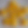 Lot de 10 boutons étoile plat 2 trous - b16 / jaune tournesol ** 12 mm ** couture, layette, scrapbooking, carterie