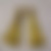 Pompon gland  / doré ** 4 cm ** anneau doré - fait main - vendu à l'unité