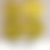 B12 / jaune soleil ** 12,5 mm **  bouton fleur rosace rond en résine - vendu à l'unité -  couture layette bébé scrapbooking