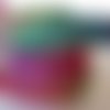 Ruban animal arc en ciel rainbow multicolore ** 25 mm ** gros grain imprimé - vendu par 50 cm