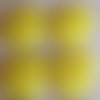 B19 / jaune soleil - bouton pomme fruit ** 16 mm ** bouton plat en plastique - vendu à l'unité -  couture tricot