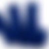 Élastique dentelle picot souple, bleu marine, 20 mm, ruban galon, vendu par 50 cm