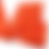 Élastique dentelle picot souple, orange, 20 mm, ruban galon, vendu par 50 cm