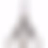 Ciseaux couture broderie point croix bricolage - c4 / bronze ** 10 x 4,8 cm ** fleur antique