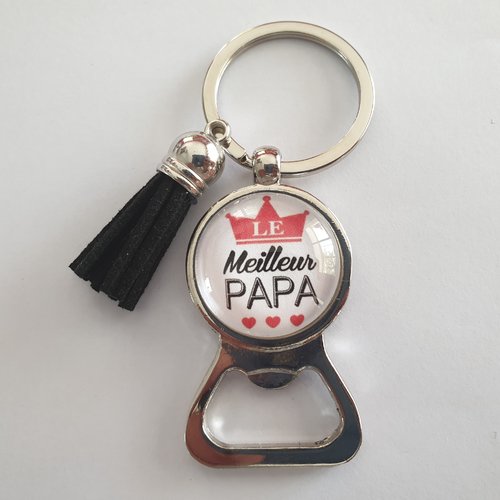 Porte clés cadeau papa, " le meilleur papa"