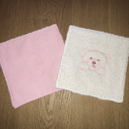 Pack lingettes ourson rose
