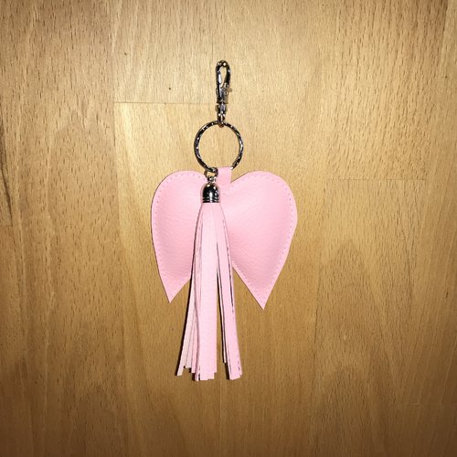 Porte-clés ange rose
