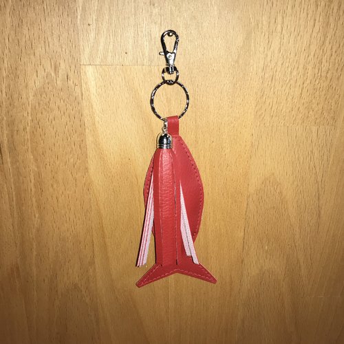 Porte-clés sardine rouge