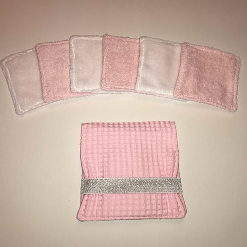 Lingettes démaquillantes rose baby