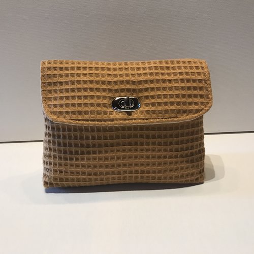 Trousse nid d’abeille havane