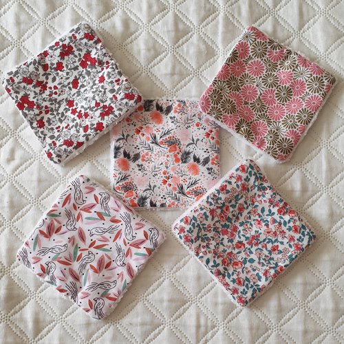 002bl - lot de 5 lingettes 10x10