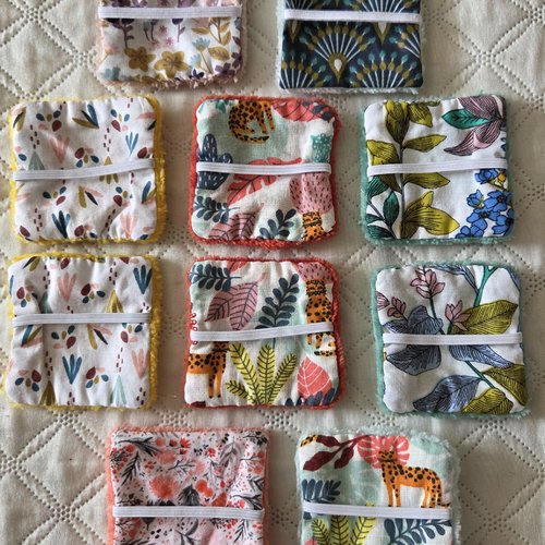 002dl - lot de 10 lingettes 7x7