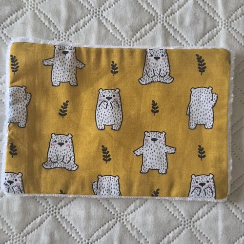 016bs - lingette de séchage pour bébé " mon doudou "