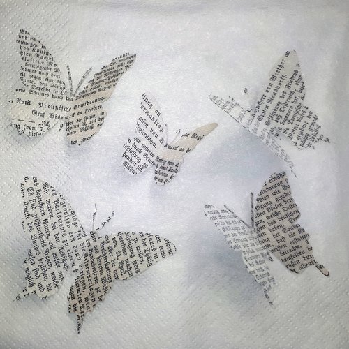 29 "serviette en papier" papillons éphémères