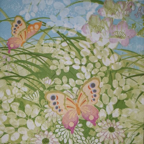 53 "serviette en papier" papillons & printemps