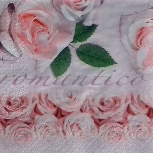79 "serviette en papier" rose romantique