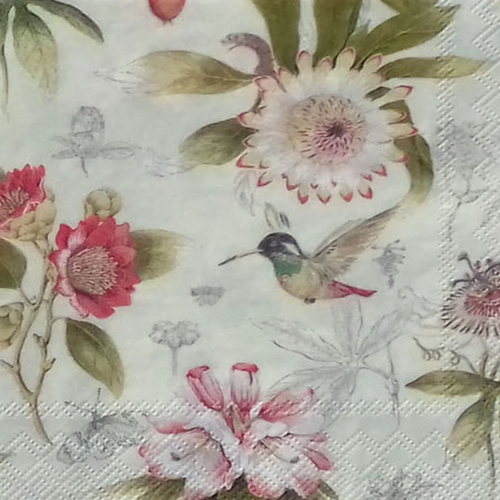 149 "serviette en papier" joli colibri