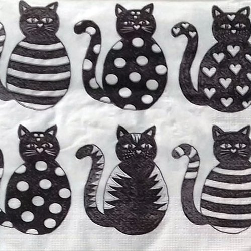161 "serviette en papier" six cats
