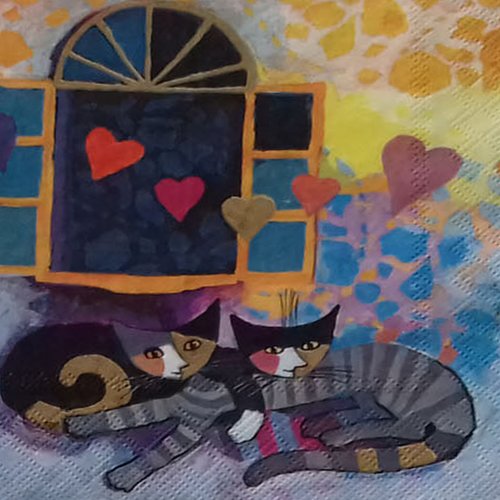 170 "serviette en papier" chats amoureux