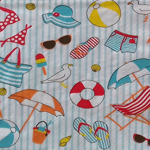 192 "serviette en papier" plage & soleil