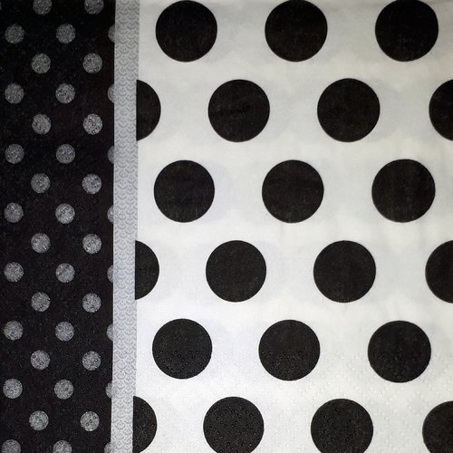 218 "serviette en papier" noir & gris