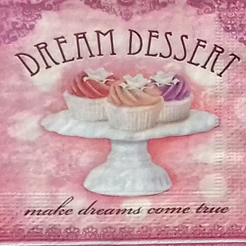 250 "serviette en papier" dessert & cupkake