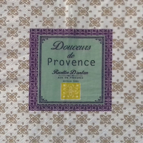 302 "serviette en papier" douceurs de provence vintage
