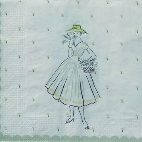 304 "serviette en papier" silhouette & printemps