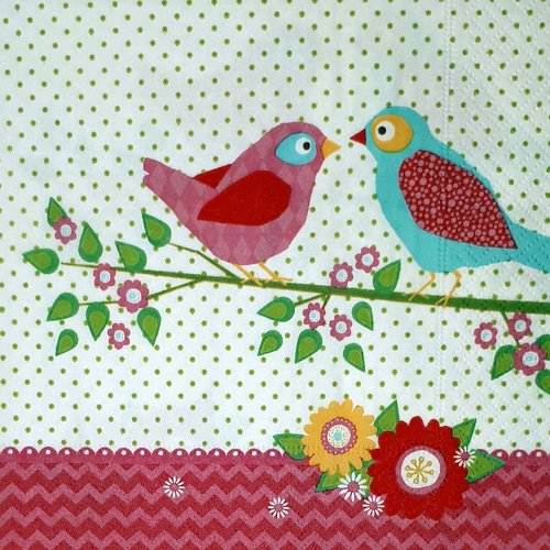 348 "serviette en papier" oiseaux & branche