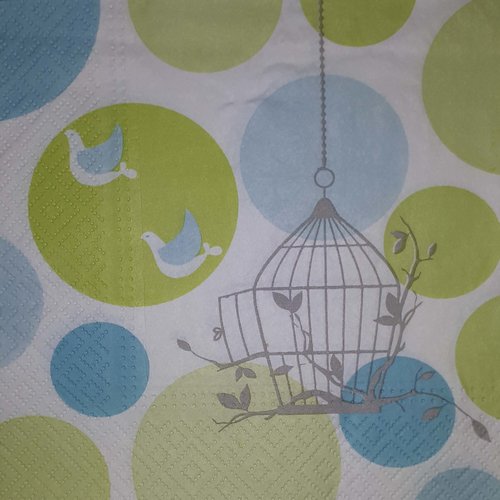356 "serviette en papier" cage aux oiseaux