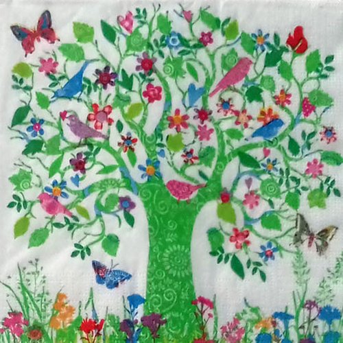 363 "serviette en papier" l'arbre aux oiseaux
