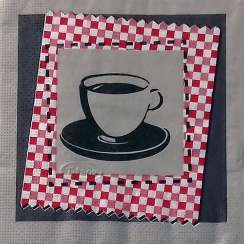 413 "serviette en papier" tasse de café