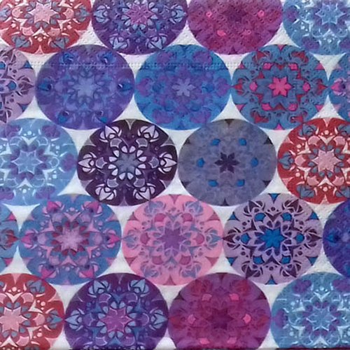 427 "serviette en papier" cercles multicolores
