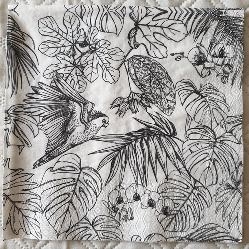 465 "serviette en papier "tropical graphic"