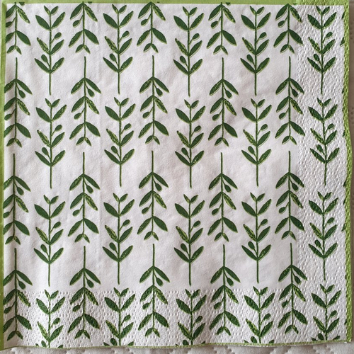466 "serviette en papier "jardin vert"