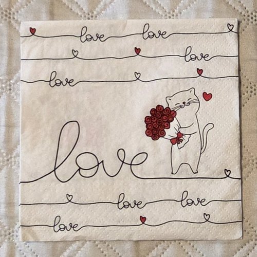 459 "serviette en papier" animal & amour