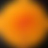 Eventail 30,5 cm de diametre orange 