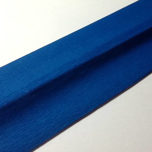 Papier crepon bleu 45x200 cm 