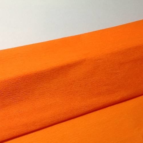 Papier crepon orange 45x200 cm 