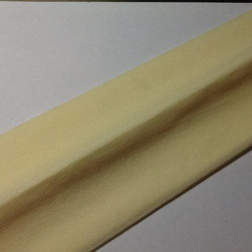 Papier crepon crème 45x200 cm 