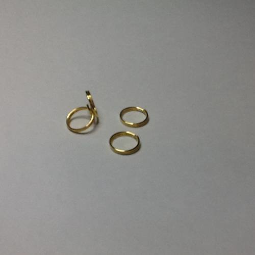 25 anneaux double de jonction doré 6  mm 