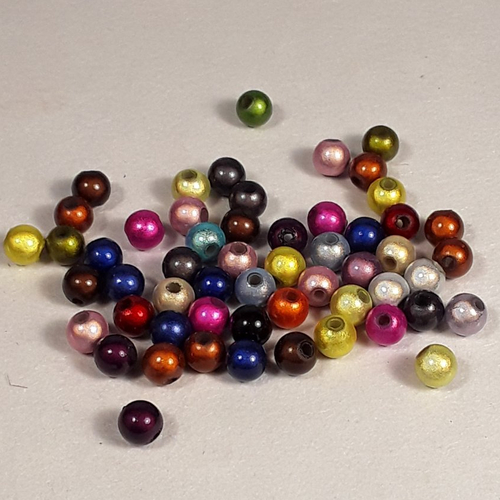 20 perles magique 6 mm assorties