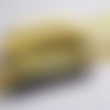 Cordon plat suédine 10mm  jaune