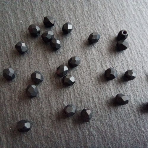 Perles facettes 4mm en verre autrichien x20