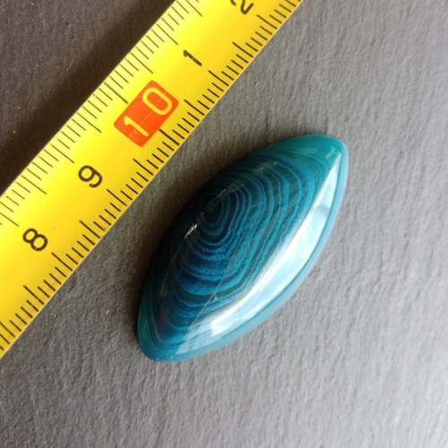 Cabochon agate marquise
