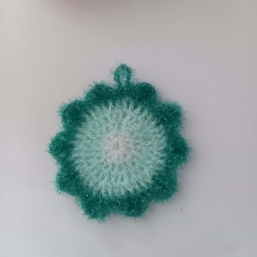 Eponge de douche ou vaisselle, gratounette, ecoresponsable, éponge verte
